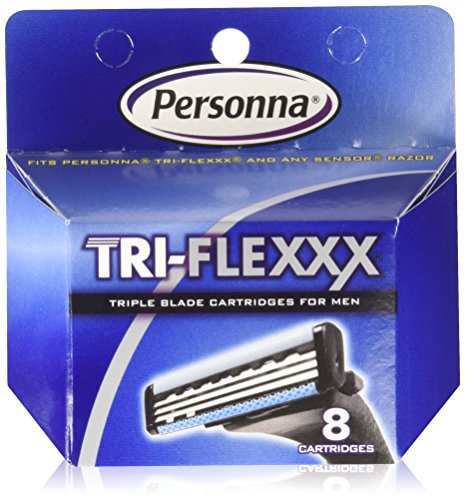 Personna 24 Tri-Flexxx Cartridges - für alle Gillette Sensor und Personna Tri-Flexxx Razors (. 3 X 8 Ct) von Personna