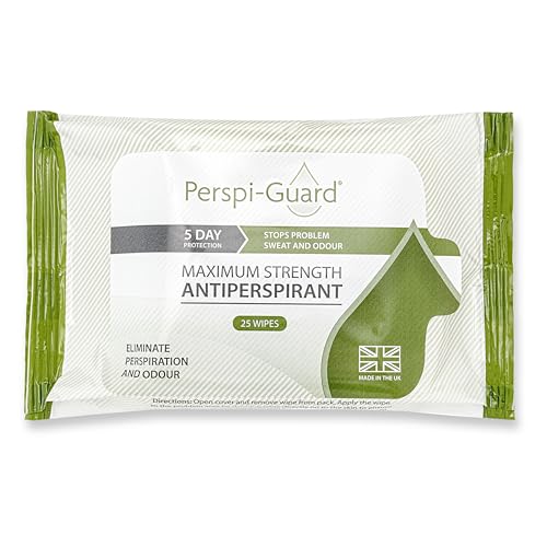 Perspi-Guard Maximum Strength Anti-Transpirant Wipes 25er Pack Antitranspirant Tücher für Frauen und Männer - Effektiver Schutz vor übermäßigem Schwitzen und Geruch von Perspi Guard