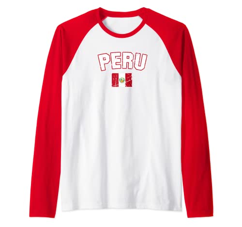 PERU Flagge | Damen Herren Kinder PERU Raglan von Peru Family Shop