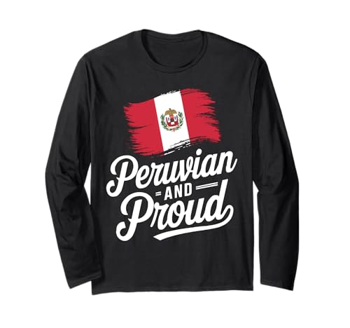 Peru Flagge peruanisches Mädchen Südamerika Land Langarmshirt von Peru Flagge peruanische Mädchenland