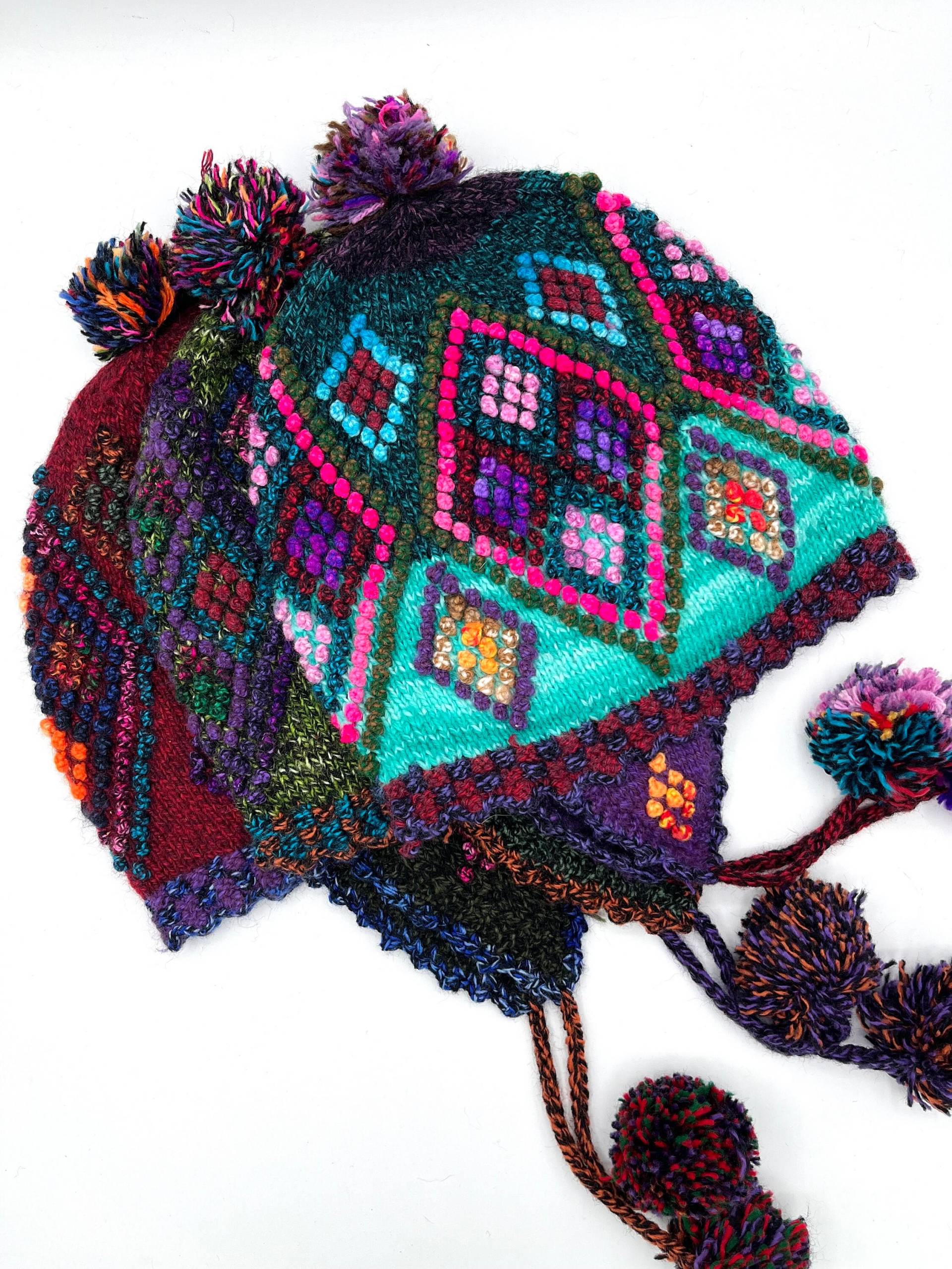 Handgewebter Hut Aus Alpakamischung Chullo/Vibrant Farben Chullo Für Erwachsene Handgewebter Hut Aus Alpakamischung Chullo/Vibrant Farben Chullo Für Erwachsene von PeruBonito