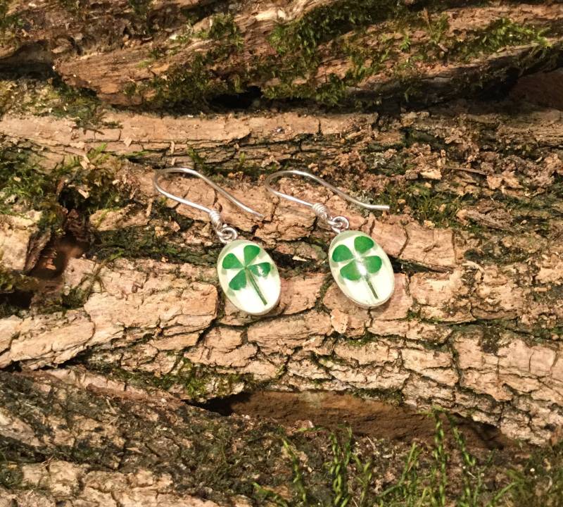 Sterling Silber Kleeblatt Ohrringe St Patrick's Day Schmuck von PeruMuchikstore