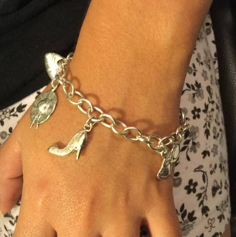 Vintage Mode Charm Sterling Silber Armband, Mädchen Armband von PeruMuchikstore