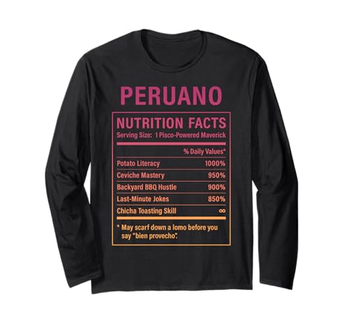 Peruano Guy Stolze Peruanische Männer mit Peruwurzeln Langarmshirt von Peruvian Humor Gifts for Men of Peru