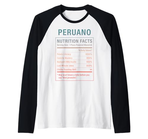 Peruano Guy Stolze Peruanische Männer mit Peruwurzeln Raglan von Peruvian Humor Gifts for Men of Peru