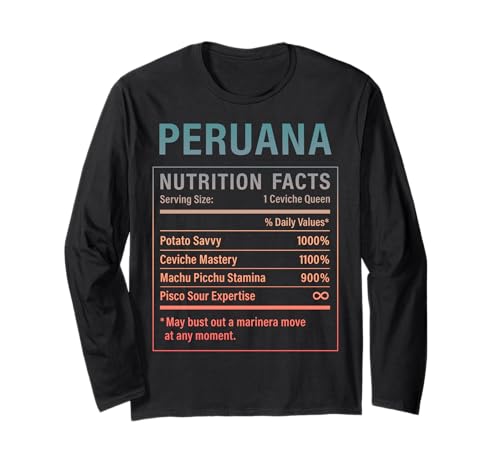Lustiges peruanisches Mädchen, stolze Peruanische Frauen, Peruwurzeln Langarmshirt von Peruvian Humor Gifts for Women of Peru