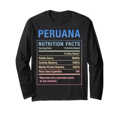Lustiges peruanisches Mädchen, stolze Peruanische Frauen, Peruwurzeln Langarmshirt von Peruvian Humor Gifts for Women of Peru