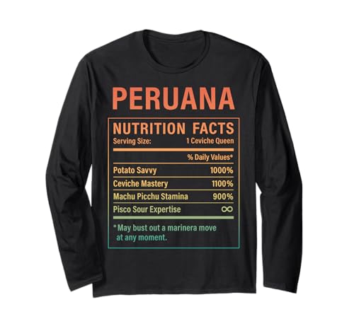 Lustiges peruanisches Mädchen, stolze Peruanische Frauen, Peruwurzeln Langarmshirt von Peruvian Humor Gifts for Women of Peru