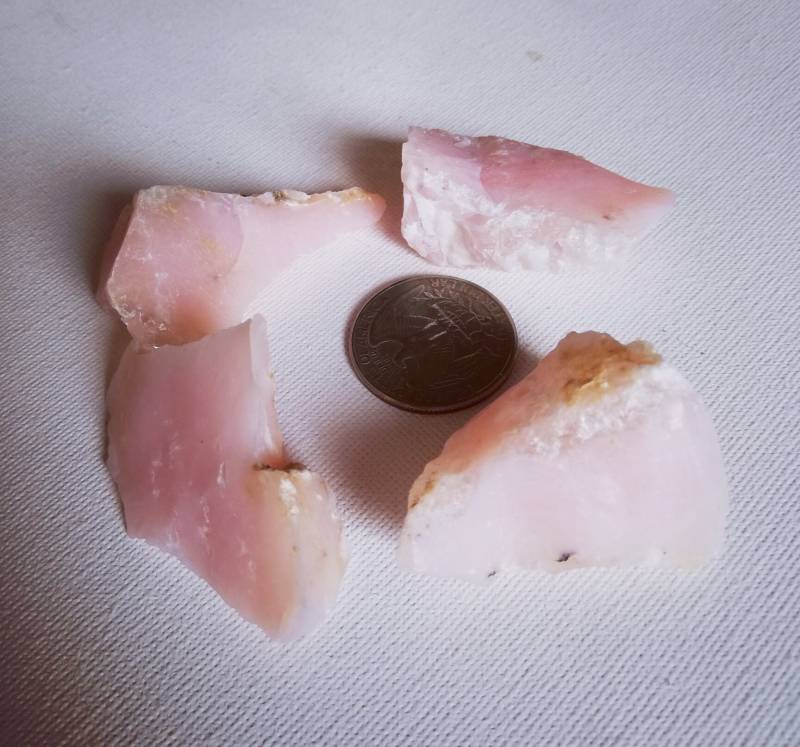 Rosa Opal Grobe 4 Proben | 62, 2 Gramm/Brutto Kostenlosen Versand/Versandkostenfrei Rosa Opal Grobe 4 Proben | 62, 2 Gramm/Brutto Kostenlosen Versand/Versandkostenfrei von PeruvianCrystals