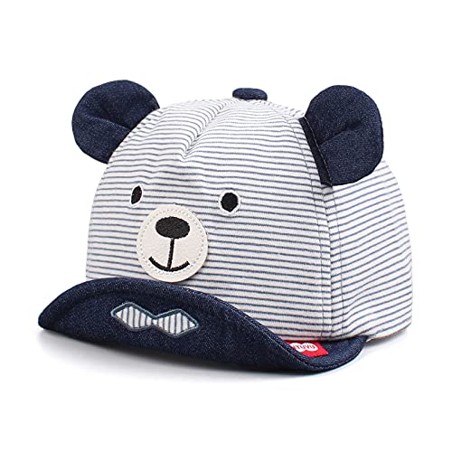 Pesaat Baby Baseball Cap 3-18Monate Baseballmütze Baby Jungen Schirmmütze UV Schutz Mädchen Sommermütze Baby Cap (Marine, 3-18Monate) von Pesaat