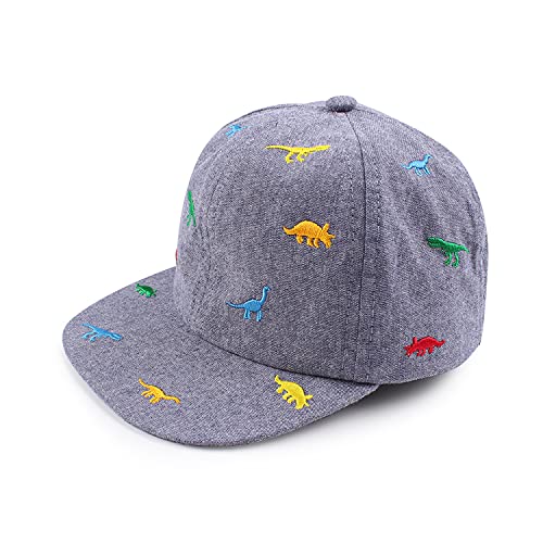 Pesaat Baby Schirmmütze Junge Baseballcap Baby Junge Baseballkappe mit Dinosaurier-Stickerei Sommermütze (Bestickter Dinosaurier, Gr.48cm(6-12Monate)) von Pesaat