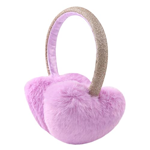 Pesaat Ohrenschützer Winter Kinder Warmer Ohrenwärmer Mädchen mit Kuschelweiches Fleece für 3-8Jahren Teenunisex (Lila) von Pesaat