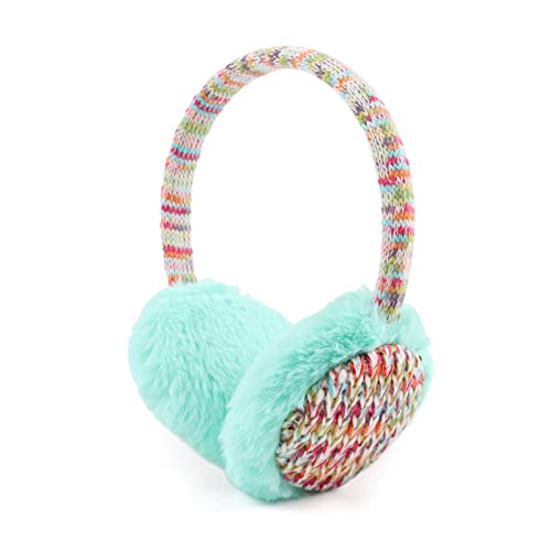 Pesaat Ohrenwärmer kinder mädchen Flauschige Ohrenschützer Jungen Warmer Earmuffs Winter (Grün) von Pesaat