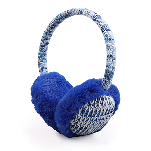 Pesaat Ohrenwärmer kinder mädchen Flauschige Ohrenschützer Jungen Warmer Earmuffs Winter (Königsblau) von Pesaat