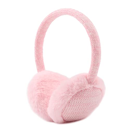 Pesaat Ohrenwärmer kinder mädchen Flauschige Ohrenschützer Jungen Warmer Earmuffs Winter (Rosa) von Pesaat