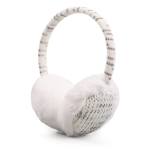 Pesaat Ohrenwärmer kinder mädchen Flauschige Ohrenschützer Jungen Warmer Earmuffs Winter (Weiß) von Pesaat