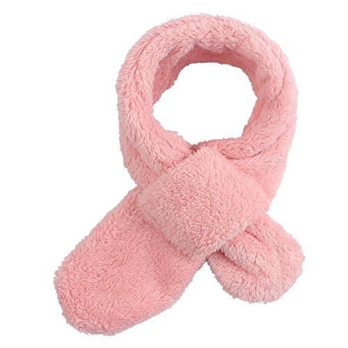 Warmer Fleece Schal für Baby Kinder Winter Rundschal aus Plüsch Dick loop schal Mädchen Jungen schlauchschal für 1-10Jahren(Skin pink) von Pesaat