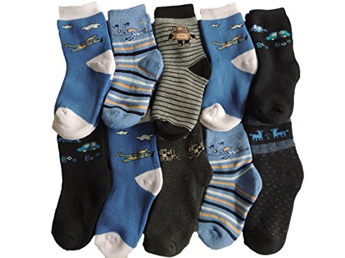 Pesail 10 Paar Jungen Thermo Winter Socken Größe 23-35 (27-30) von Pesail
