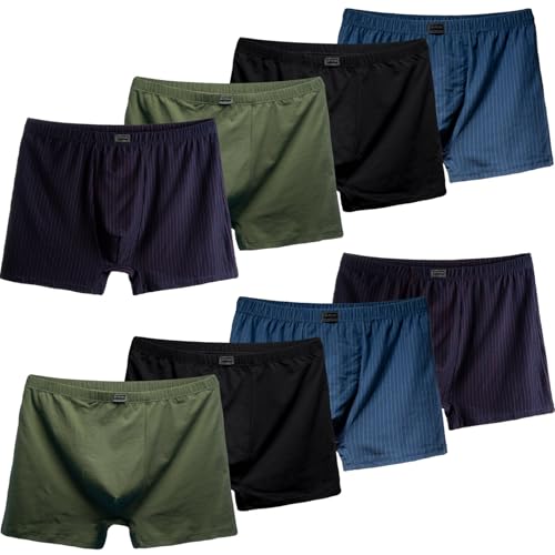 4er oder 8er Pack Herren Boxershorts Größen M bis 10XL Enganligend Unterwäsche Unterhose Übergröße Baumwolle XXL-8er Pack Mix 1 4er oder 8er Pack Herren Boxershorts Größen M bis 10XL Enganligend Unterwäsche Unterhose Übergröße Baumwolle XXL-8er Pack Mix 1 von Pesail