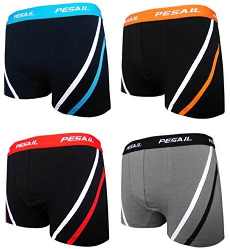 8 Stück Pesail Herren Boxershorts M-XXL alle Preise inkl. Gesetzlicher Mehrwertsteuer, Mehrfarbig, Größe S (Etikett M) von Pesail