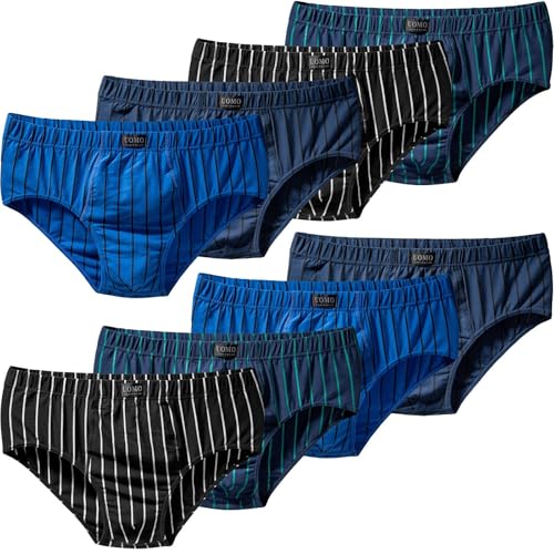 Pesail 10er Pack Herren Slips aus Baumwolle Größen von M bis 10XL Unterwäsche Unterhose Übergröße 8XL-10er Pack Farbmix 4 von Pesail