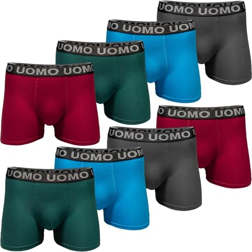 Pesail 5er Pack Herren Boxershorts aus Baumwolle Größe M - 6XL Unterwäsche Unterhose Übergröße Retroshorts 6XL-5er Pack Farbmix 1 von Pesail
