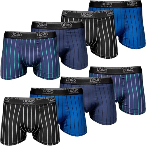 Pesail 5er Pack Herren Boxershorts aus Baumwolle Größe M - 6XL Unterwäsche Unterhose Übergröße Retroshorts L-5er Pack Farbmix 2 von Pesail