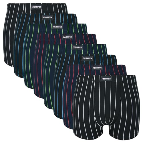 Pesail 8 Stück Baumwolle Übergröße 4XL 5XL 6XL 7XL Herren Boxershorts (DE/NL/SE/PL, Alphanumerisch, 7XL, Regular, Regular, Mehrfarbig 2) von Pesail