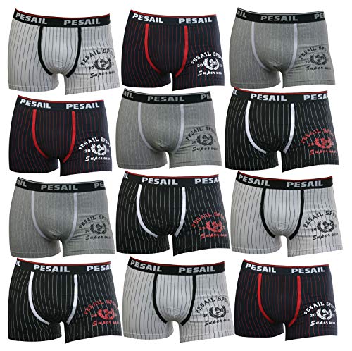 Pesail 8 Stück Herren Boxershorts S-XXL alle Preise inkl Gesetzlicher Mehrwertsteuer (Größe XL) von Pesail