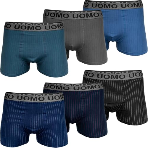 Pesail 8er Pack Herren Boxershorts aus Baumwolle verschiede Modelle Gr. M bis 6XL Unterwäsche Unterhose Übergröße Retroshorts L-8x Mix 3 von Pesail
