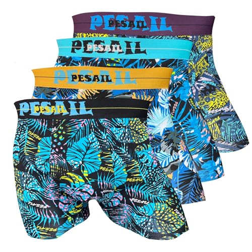 PESAIL Flora Boxershorts 4er Pack, Größe Large (L), Farbe 4er Pack Set B von Pesail