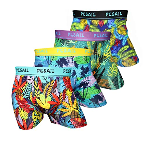 Pesail Flora Boxershorts 4er Pack, Größe X-Large (XL), Farbe 4er Pack von Pesail