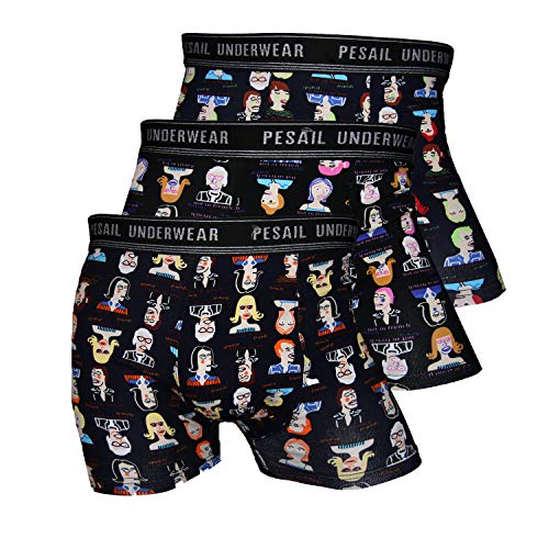 Pesail Herren Boxershorts, Friends im 3er Pack, Größe Medium (M), Farbe 3er Set Farbmix von Pesail