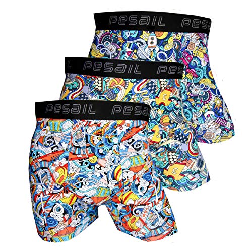 PESAIL Special Edition Boxershorts Collection Show it, 3er Pack, Größe XX-Large (2XL), Farbe je 3X Farbmix von Pesail
