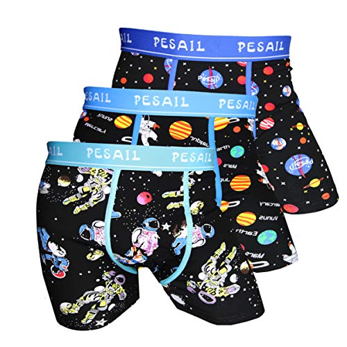 Pesail Special Edition Boxershorts let The Journey Start, 3er Pack, Größe X-Large (XL), Farbe je 1x turkus, Blue, Dark Blue von Pesail