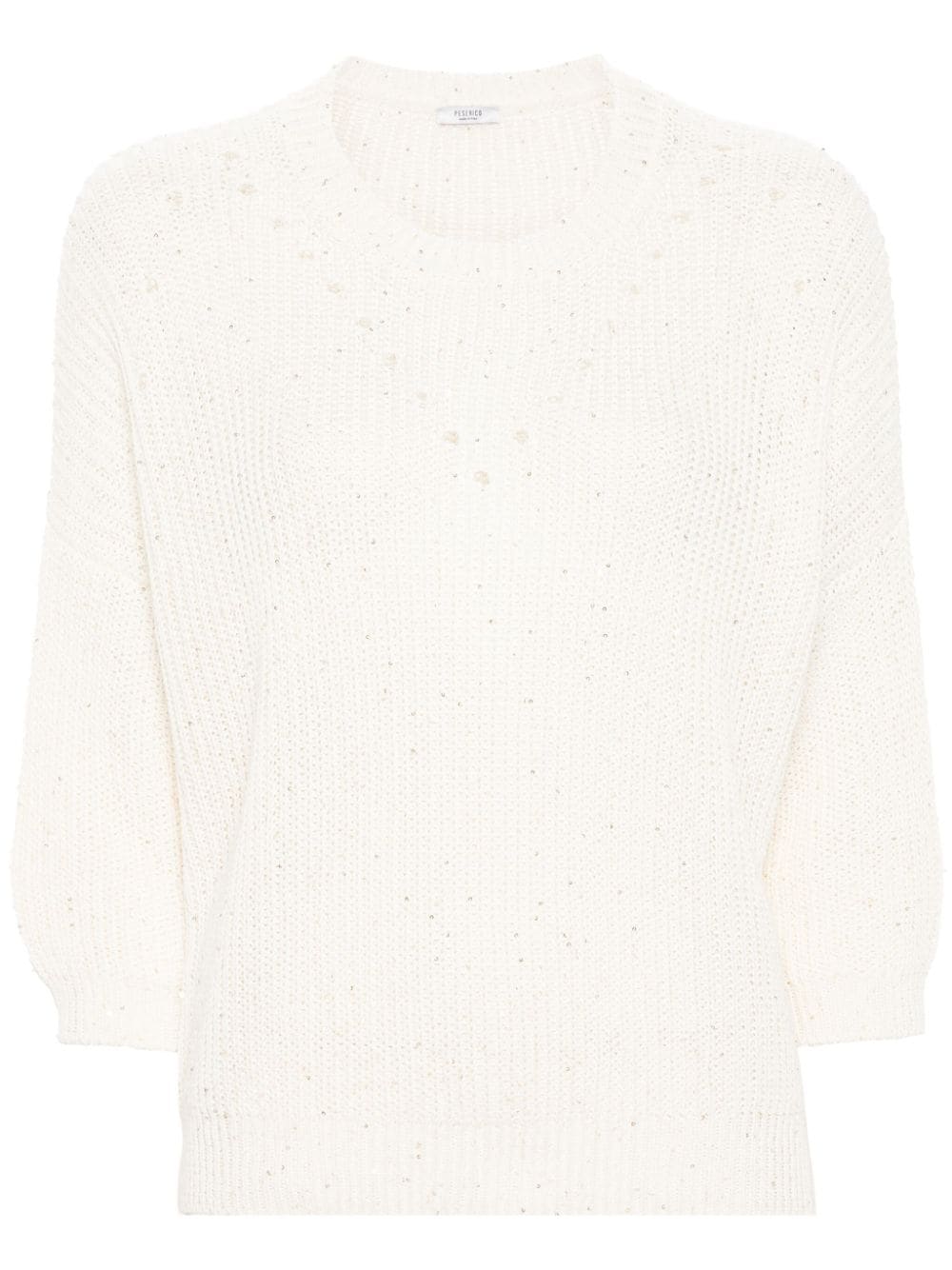 Peserico Pullover mit Pailletten - Nude von Peserico