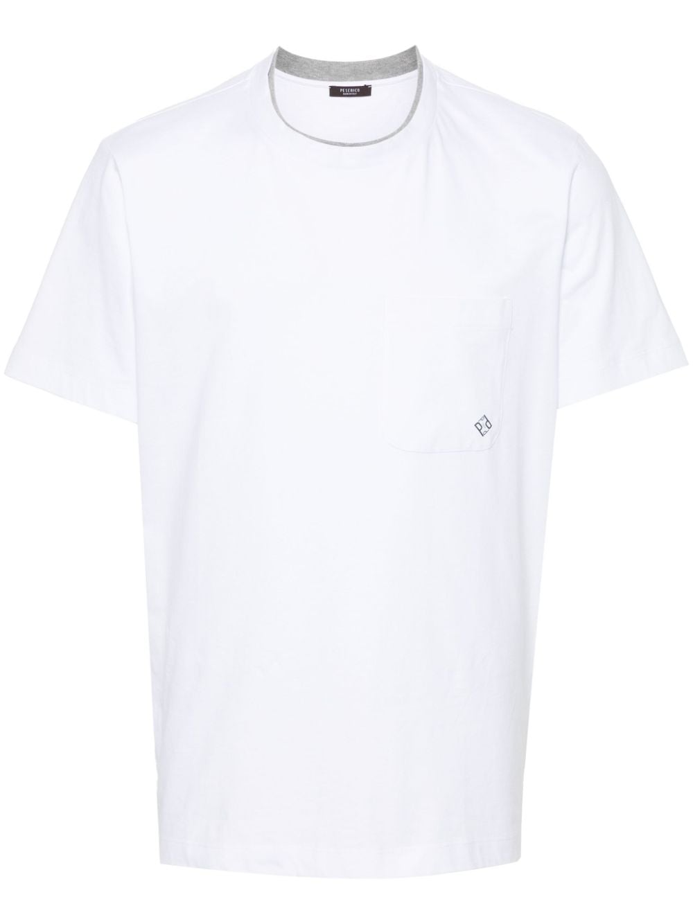 Peserico T-Shirt mit Logo-Print - Weiß von Peserico