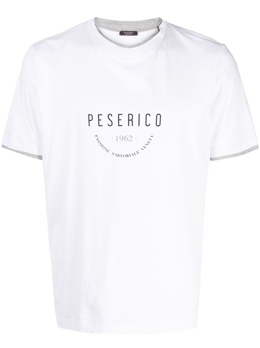 Peserico T-Shirt mit Logo-Print - Weiß von Peserico