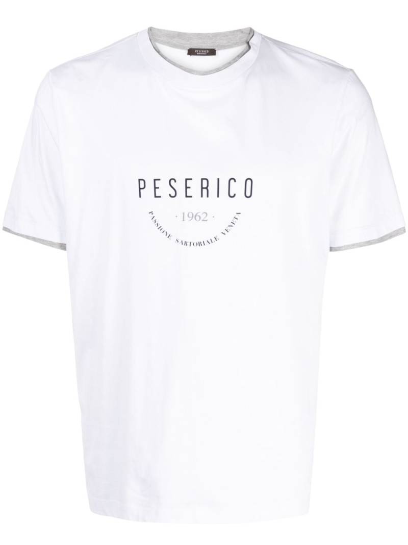 Peserico T-Shirt mit Logo-Print - Weiß von Peserico