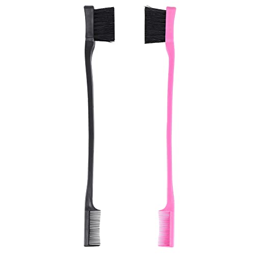 Pesfehhy Doppel Seitiges Bürsten Kamm Kombipaket Mit 2 Stücke Rosa Und Schwarz von Pesfehhy