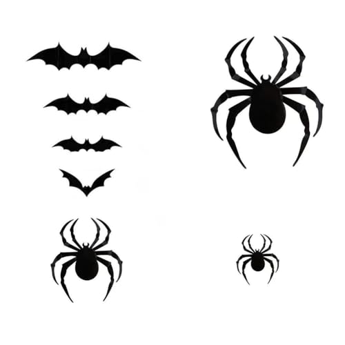 Pesfehhy Fledermaus Halloween 3D Sticker Gehäuse 120 Fledermäuse & 24 Spinnen Haben Schaumstoffklebeband Pesfehhy Fledermaus Halloween 3D Sticker Gehäuse 120 Fledermäuse & 24 Spinnen Haben Schaumstoffklebeband von Pesfehhy