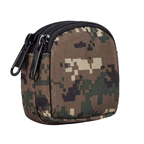 Pesfehhy Kleine Außentasche,Minigeldbeutel-Organisator Armee Gear(Wasserdicht)(Dual Layer) Nylon Edc Utility Gadget Outdoor Gürteltasche Für Change Men Women(Digital Camo) von Pesfehhy
