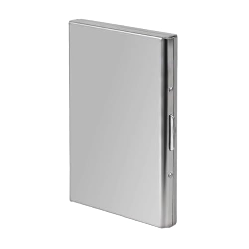 Pesfehhy Schlanker Kreditkarten-/Visitenkartenhalter Aus Metall - Antimagnetische Aluminium-Geldbörse, Kartenhalter Aus Edelstahl, Ausweisclip B Pesfehhy Schlanker Kreditkarten-/Visitenkartenhalter Aus Metall - Antimagnetische Aluminium-Geldbörse, Kartenhalter Aus Edelstahl, Ausweisclip B von Pesfehhy