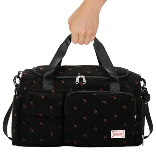 Fitnessbeutel für Frauen & Männer, große Kapazität Süßes Duffel -Tasche mit Schuh- und Nassfach, Strawberry -Tasche mit Gepäckstabband, Griff und Riemen für Reisen, Sport, Tanz, Yoga Schwimmen Fitnessbeutel für Frauen & Männer, große Kapazität Süßes Duffel -Tasche mit Schuh- und Nassfach, Strawberry -Tasche mit Gepäckstabband, Griff und Riemen für Reisen, Sport, Tanz, Yoga Schwimmen von Pesoncarl