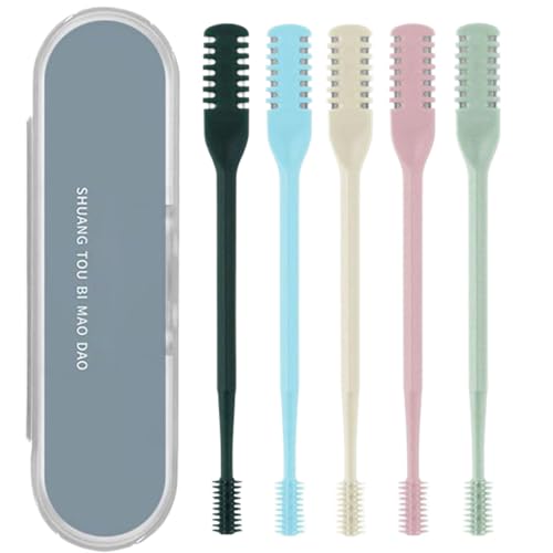 Gesichtsschneider, Nasenhaarschneider 5pcs doppelseitig Nasenhaarschneider 360 ° rotierende tragbare manuelle Nasenhaarschere Waschbare Nasenschneider für Frauen und Männer reisen wesentliche Wesentl Gesichtsschneider, Nasenhaarschneider 5pcs doppelseitig Nasenhaarschneider 360 ° rotierende tragbare manuelle Nasenhaarschere Waschbare Nasenschneider für Frauen und Männer reisen wesentliche Wesentl von Pesoncarl