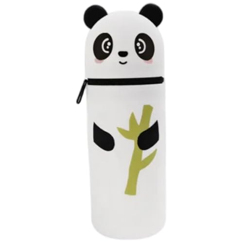 Pesoncarl Süßer Bleistiftkoffer, Cartoon Panda Stand up Silicon Bleistift Fall Kawaii Stationär für Schüler Büro Frauen Jugendliche Jungen, Fälle von Pesoncarl