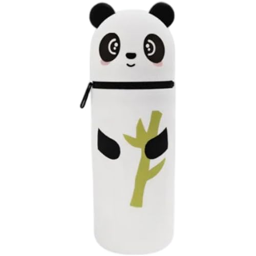 Pesoncarl Süßer Bleistiftkoffer, Cartoon Panda Stand up Silicon Bleistift Fall Kawaii Stationär für Schüler Büro Frauen Jugendliche Jungen, Fälle von Pesoncarl