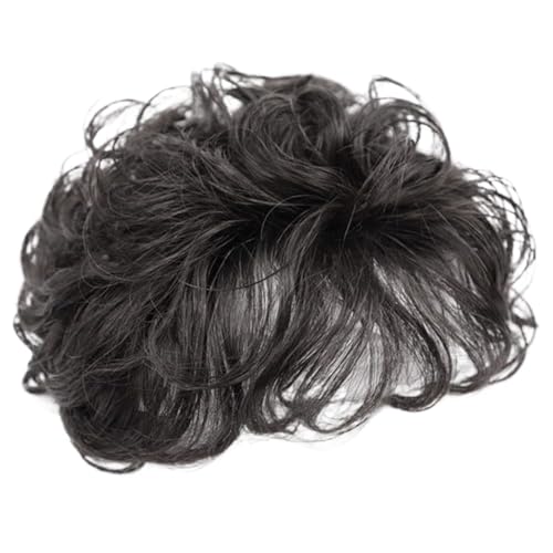 Pony Haarclip, Haaropper für Frauen, lockiger synthetischer Haartopper mit Pony 5.1 '' Topper Haarstücke Flauschiger Clip in natürlichen Perücken Topper zum Ausdünnen von Haaren oder Haarausfall, Sc von Pesoncarl