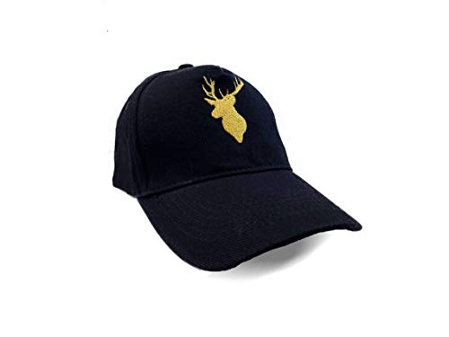 Pet-Jos Hirsch Baseball Kappe Hut Hirsch Hut Klassische Schwarze Baseballkappe Baumwolle Golf Sport Männer Frauen Outdoor Running Sun Fun Hut Snapback von Pet-Jos