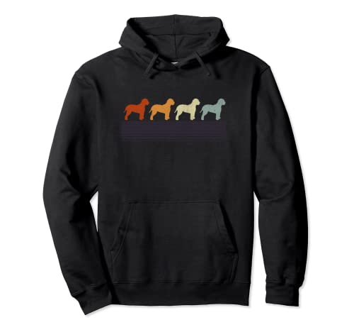 Lagotto Romagnolo Vintage Retro Mama Papa Hund Damen Pullover Hoodie von Pet Lagotto Romagnolo Paw Love